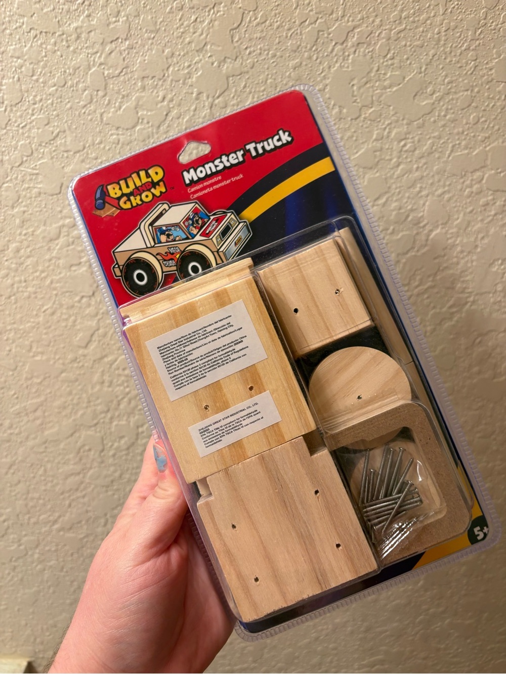 Build and Grow Wooden Monster Truck Kit (Lowe’s)- Natural Wood